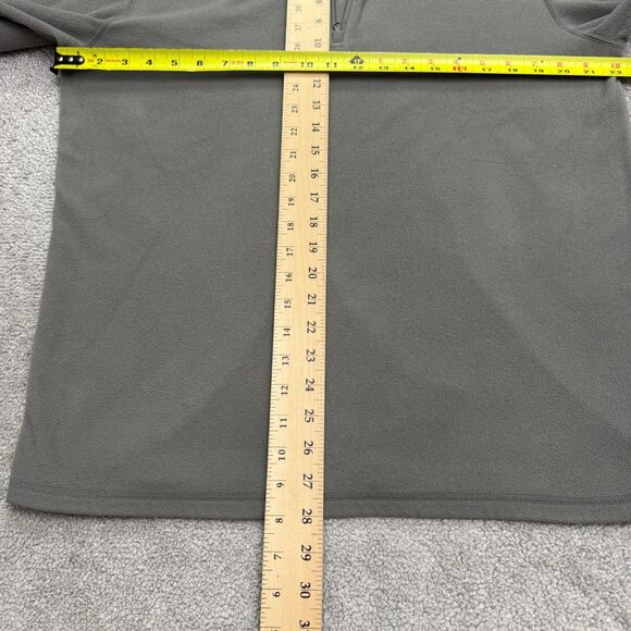 The North Face TKA 100 Glacier 1/4 Zip Fleece Jacket Men Large Gray Outdoor Hike - Picture 12 of 15